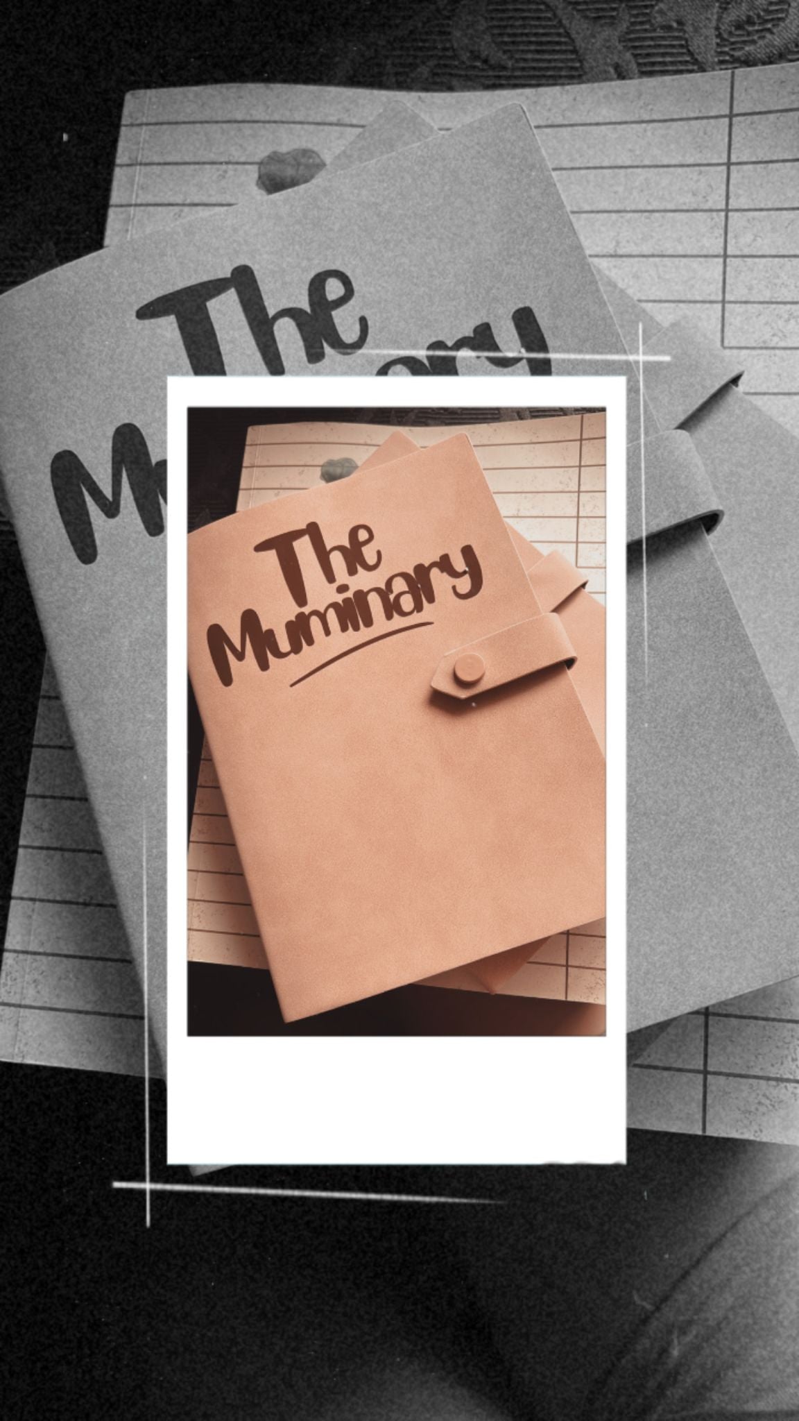 Beige Pink blank Muminary Journal