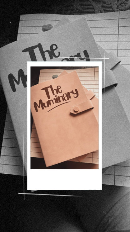 Beige Pink blank Muminary Journal