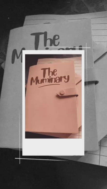 Beige Pink blank Muminary Journal